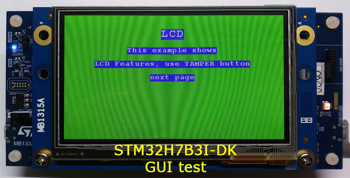 STM32H7B3I-DK, GUI 테스트... 성미시리얼 : 네이버 블로그