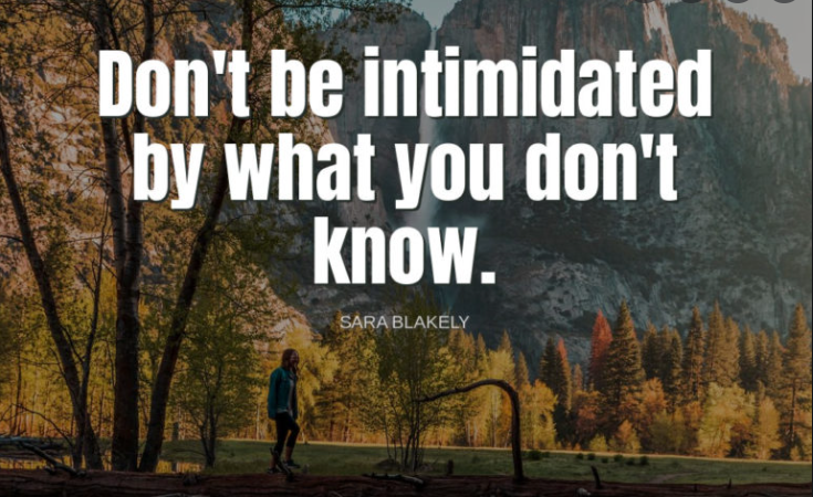 오늘의 영어표현(1564) Don't be intimidated : 네이버 블로그