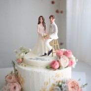 NO. 13_ FLOWER & SUGAR CAKE_ 플라워케이크_ 슈가케이크_ 인물모형_ 결혼기념일