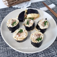 [두부다이어트] 두부김치김밥, 두부요리 _맛있는 다이어트 밥없는 키토김밥