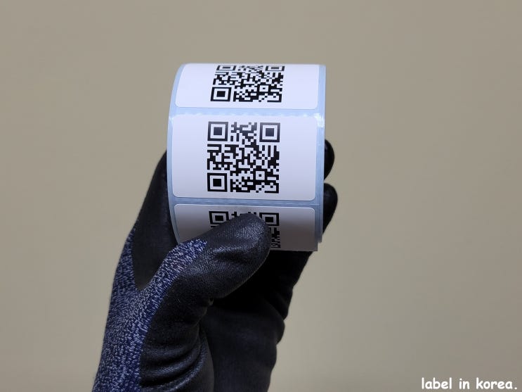 QR코드 인쇄 만들기! 바코드스캐너를 통한 스캔 인식 가능 / 스티커 형태 출력 후 사용 가능 / 라벨인코리아 : 네이버 블로그