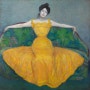 [아트다 프린트] 막스 쿠르츠바일, <노란색 드레스를 입은 여인> 명화 홈스타일링 캔버스 포스터