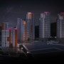 [3D시뮬레이션/조감도] 이편한세상 화랑대 아파트 경관조명