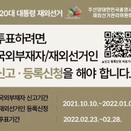 제20대 대통령 재외선거, 국외부재자 신고 방법