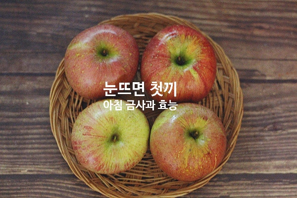 눈뜨면 첫끼  아침 사과효능과 부작용까지 정리 : 네이버 블로그