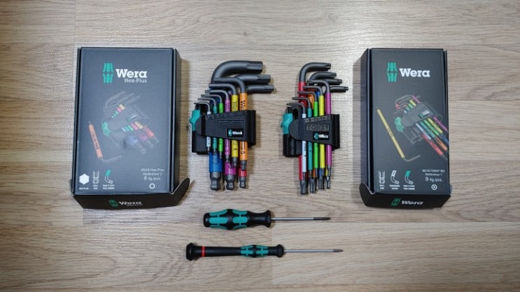 Wera | Hex-Plus Multicolor 2 | Conjunto Chaves Anguladas Métricas