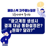 광고계정 생성시 결제 대금 통화는 원화가 좋을까 달러가 좋을까?