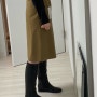 lo61 - maggie wool skirt in tan brown (매기울스커트 탄브라운)