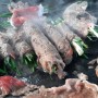 감나무 홍시따기, 소고기쪽파말이