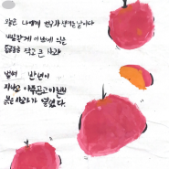 꿀땡이사과에 도착한 5학년 초등학생의 편지와 자작 시(詩)