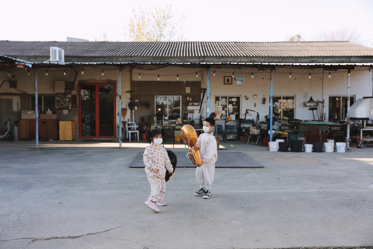 기장 아이와 가볼만한곳 대룡마을 아트인오리 그림그리기 체험