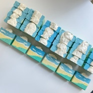 포항 디자인 비누 단체수업 몽글몽글 구름 비누 만들기