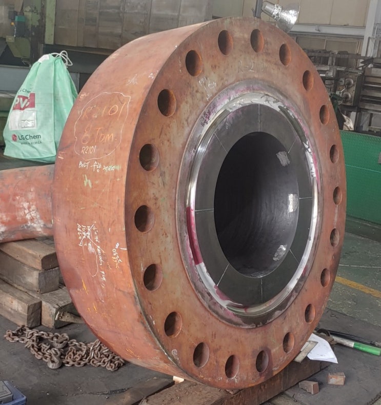 포터블가공-S*에너지 비규격 RTJ FLANGE PORTABLE 가공 : 네이버 블로그