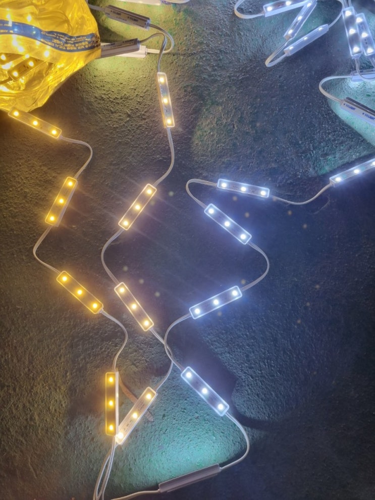 3구 LED 모듈 전구색,주백색,백광색 색상 비교 안내 : 네이버 블로그