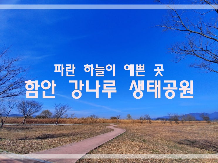 [ 경남 여행 ] 탁 트인 경치가 보고 싶을 땐~함안 강나루 생태공원