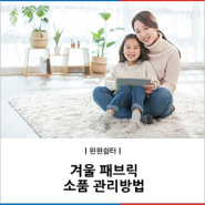 겨울 패브릭 소품 관리방법