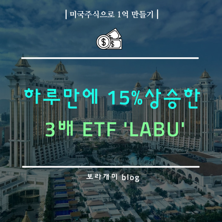 라오어 무한매수법 3배 레버리지 ETF LABU, 하루만에 15% 상승? : 네이버 블로그
