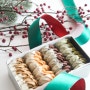 반죽 하나로 4가지 (바닐라, 얼그레이, 말차, 쇼콜라) 쿠키 선물 박스 만들기 (영상, 레시피)