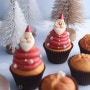크리스마스 산타 루돌프 컵케이크 캔들 (베이킹캔들 수강생작품)