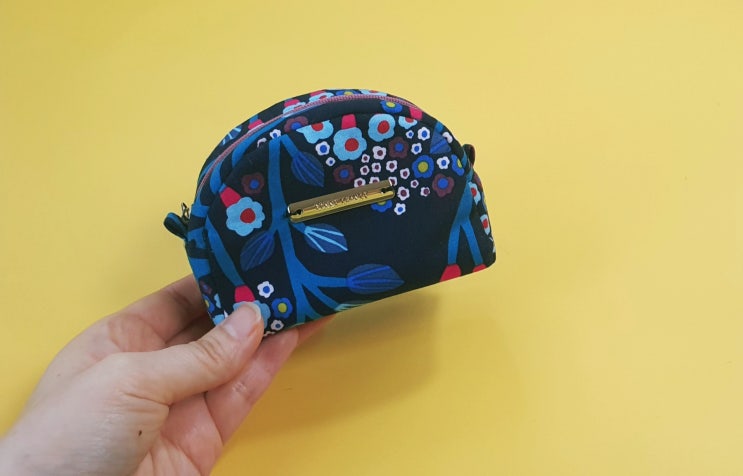 DIY Making a semi-circular zipper pouch free pattern : 네이버 블로그