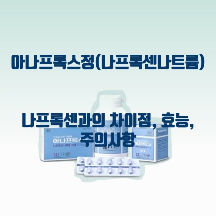 아나프록스정(나프록센나트륨)vs.낙센,확펜,페인엔젤,탁센 등(나프록센)차이점, 효능 및 주의사항(술, 빈속) : 네이버 블로그