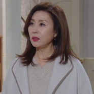 KBS2 빨강 구두 <최명길 패션> : 가죽 배색 핸드메이드 코트