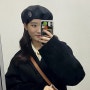 마리떼 울 베레모 후기,착샷 (MARITHE WOOL BERET black)