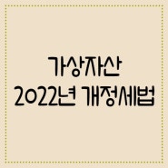 2022년 개정세법 해설(가상자산)