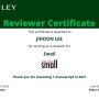 Reviewer Certificate (Small: IF: 13.28)
