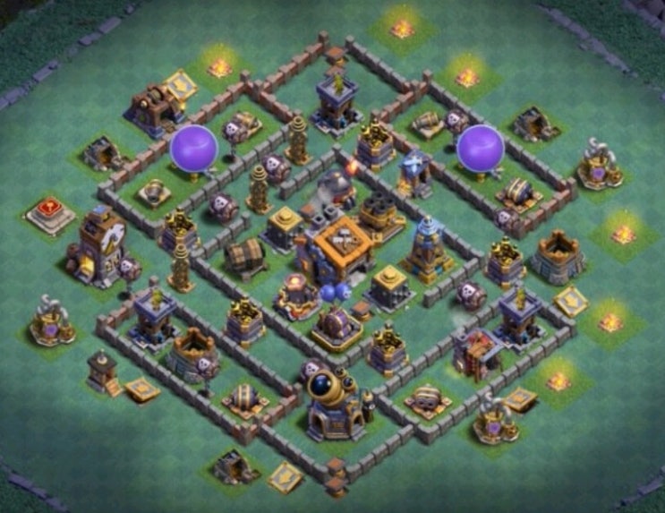 클래시오브클랜 장인기지 9홀 배치(링크) 9Th Builder Base Design(With Link) 220409 : 네이버 블로그