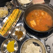 시흥 능곡 플랑드르 맛집 백채 김치찌개 밥먹으러!