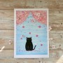 우리봄날, 길고양이 구조 후원판매 포스터(벚꽃냥)