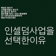 인셀덤 사업 선택한 이유‼️ 궁금하시죠⁉️