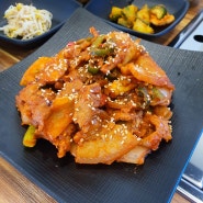 사천 밥집: 미소정 제육볶음 김치찌개