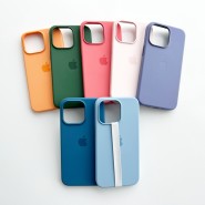 아이폰13 프로 블루포그 애플 정품 맥세이프 실리콘 케이스 실물 색상 비교