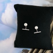 [아베이유비]인어공주 분리형 귀걸이, 포인트 진주귀걸이