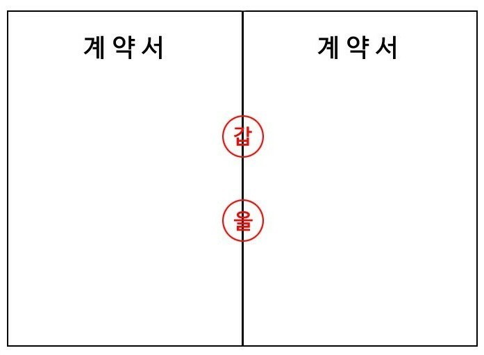 계약서 도장 (계인,간인,직인,날인) : 네이버 블로그