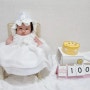 [3개월아기]둘째 100일 기록& 성장기록, 노티드 케이크&도넛