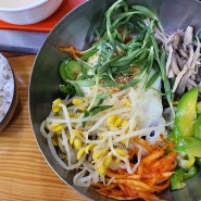 나물 듬뿍 건강 보리밥