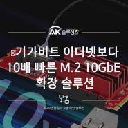 기가비트 이더넷보다 10배 빠른 M.2 10GbE LAN 모듈 확장 솔루션