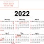 2022년도 베트남 국경일과 관공서의 공휴일