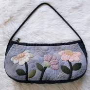 예쁜 꽃무늬 퀼트 가방