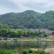 풍광이 아름다운 화천 노지 딴산유원지 가족캠핑