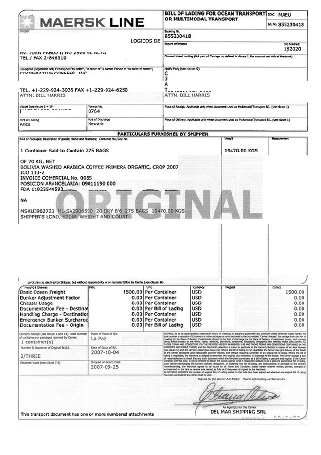 bill-of-lading