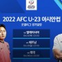 2022 AFC U-23 아시안컵 대한민국 #조별예선 #조편성 #전체일정 #우즈베키스탄 개최 #말레이시아 #베트남 #태국
