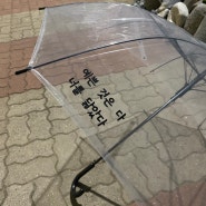 투명장우산에 나만의 DIY 레터링 각인우산을 만들어보자!
