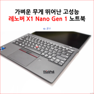 가벼운 무게 뛰어난 고성능 레노버 X1 Nano Gen 1 노트북