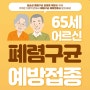 65세 이상 어르신 폐렴구균 예방접종 지정 의료기관 찾는 방법