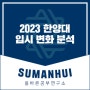 2023학년도 한양대학교, 입시 변화와 입시 전략