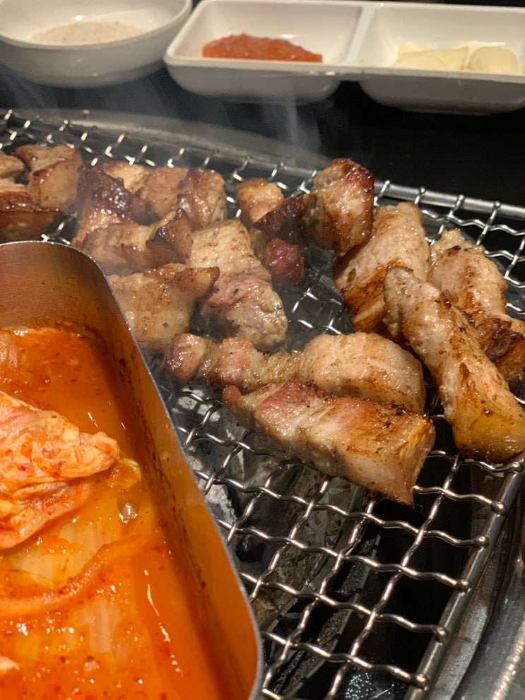 미금역 숯과소금 평일 웨이팅 삼겹살 맛집 주차 메뉴 가격 단점 총정리